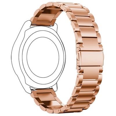 Cazy Huawei Watch 3 Active 46mm Metalen Bandje - Rose Goud