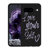 Hoesje Zwart geschikt voor Google Pixel 8 Love Yourself