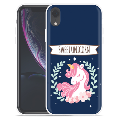 Cazy Hoesje geschikt voor iPhone Xr - Sweet Unicorn