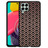 Hoesje Zwart geschikt voor Samsung Galaxy M53 - Pink Pattern