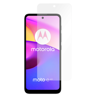 Cazy Tempered Glass Screen Protector geschikt voor Motorola Moto E40 - Transparant