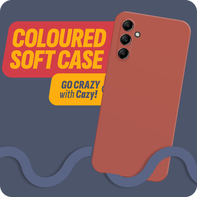 Cazy Soft Color TPU Hoesje geschikt voor Samsung Galaxy A34 - Rood