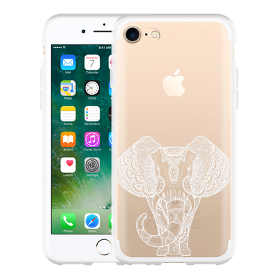 Cazy Hoesje geschikt voor iPhone 7 - Mandala Elephant