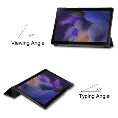 Cazy TriFold Hoes met Auto Slaap/Wake geschikt voor Samsung Galaxy Tab A8 - Zwart