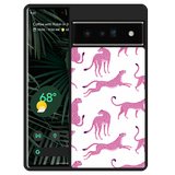 Hardcase hoesje geschikt voor Google Pixel 6 Pro - Roze Cheeta's