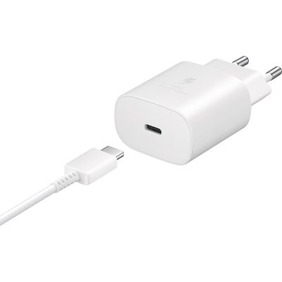 Samsung USB-C Adapter met 1m kabel 25W Super Fast Charging - Power Delivery - Wit