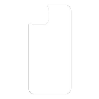 Cazy Tempered Glass Back Protector geschikt voor iPhone 14 - Transparant