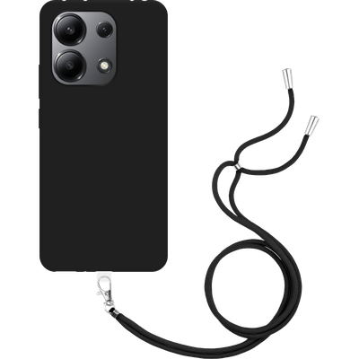 Just in Case Xiaomi Redmi Note 13 4G - Soft TPU Case with Necklace Strap - Black