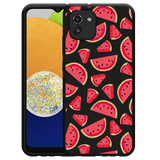 Hoesje Zwart geschikt voor Samsung Galaxy A03 - Watermeloen