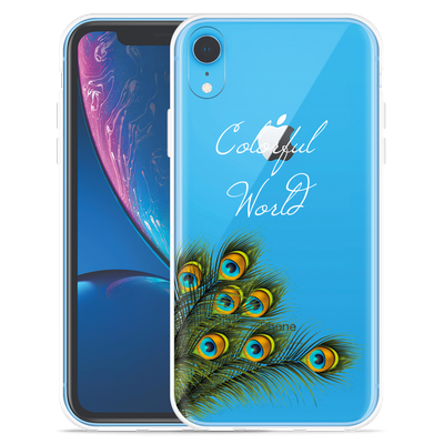 Cazy Hoesje geschikt voor iPhone Xr - Peacock World
