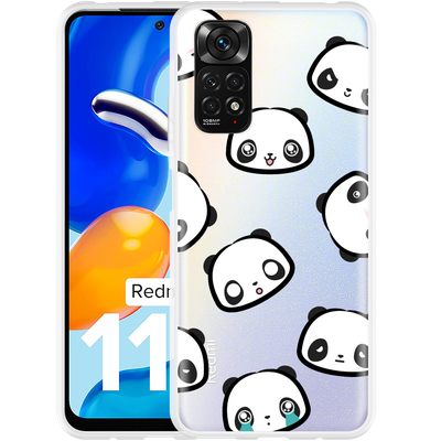 Cazy Hoesje geschikt voor Xiaomi Redmi Note 11/11S - Panda Emotions
