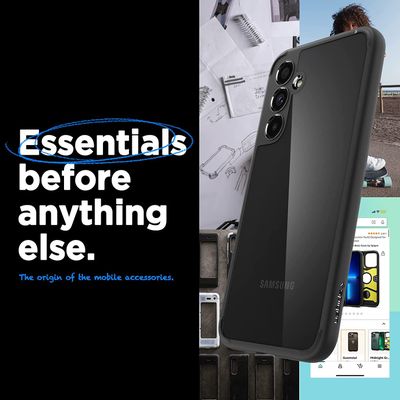 Hoesje geschikt voor Samsung Galaxy A54 - Spigen Ultra Hybrid Case - Zwart