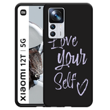 Hoesje Zwart geschikt voor Xiaomi 12T/12T Pro Love Yourself