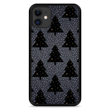 Hardcase Hoesje geschikt voor iPhone 11 - Snowy Christmas Tree
