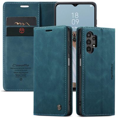 Samsung Galaxy A13 Hoesje - CASEME Retro Wallet Case - Blauw