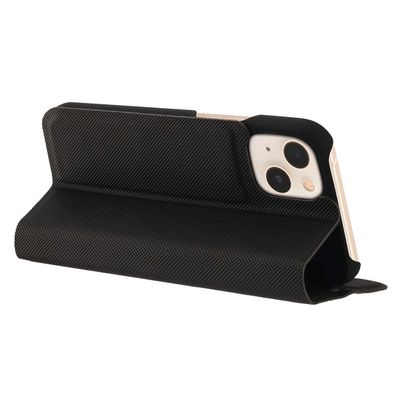 Hama Booklet Slim Pro Cover Hoesje geschikt voor Apple iPhone 13 Mini - Pasvakjes - Magnetische sluiting - Standfunctie - Perfecte Pasvorm - Zwart