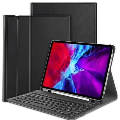 Cazy Hoes met Toetsenbord AZERTY - geschikt voor iPad Pro 11 2020 (2nd Gen) - Zwart