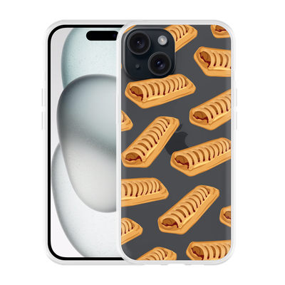 Cazy Hoesje geschikt voor iPhone 15 Frikandelbroodjes