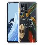 Hoesje geschikt voor Oppo Reno 7 - Feathers World