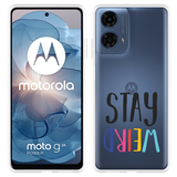 Hoesje geschikt voor Motorola Moto G04/G04s/G24/G24 Power Stay Weird