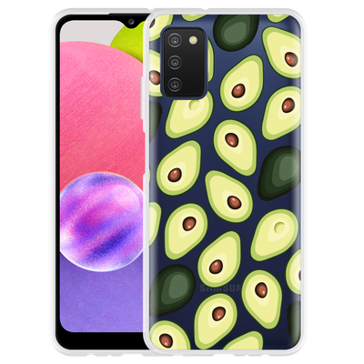 Cazy Hoesje geschikt voor Samsung Galaxy A03s - Avocado's