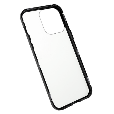 Cazy Magnetic Glass Hoesje geschikt voor iPhone 15 Pro Max - Zwart