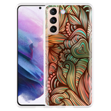Hoesje geschikt voor Samsung Galaxy S21 - Abstract Colorful