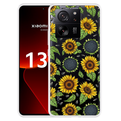 Cazy Hoesje geschikt voor Xiaomi 13T/13T Pro Sunflowers