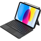 Hoes geschikt voor iPad 10.9 (2022) - Gecko Keyboard Cover 2.0 - Portugese Versie PT - Grijs