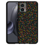 Hoesje Zwart geschikt voor Motorola Edge 30 Neo - Happy Dots
