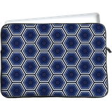 Tablet Sleeve geschikt voor iPad Mini 2022 (6th Gen) - Blauwe Hexagons