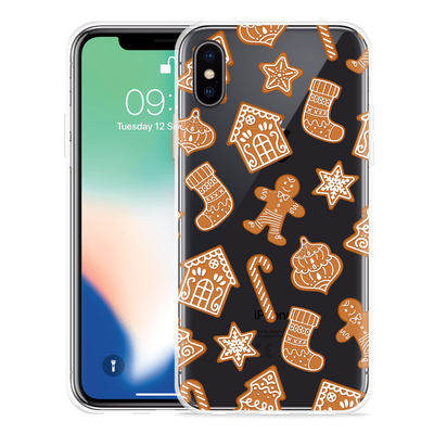 Cazy Hoesje geschikt voor iPhone Xs - Christmas Cookies