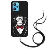 Hoesje met Koord Zwart geschikt voor Realme 9 Pro - Smoking Chimp
