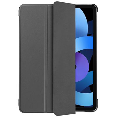 Cazy Hoes geschikt voor iPad Air 2022 (5th Gen)/iPad Air 2020 (4th Gen) - TriFold Tablet Smart Cover - Grijs