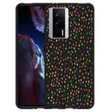 Hoesje Zwart geschikt voor Poco F5 Pro Happy Dots