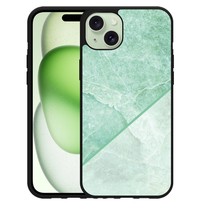 Cazy Hardcase Hoesje geschikt voor iPhone 15 Plus Green Marble