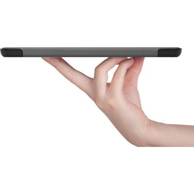 Cazy TriFold Hoes met Auto Slaap/Wake geschikt voor Lenovo IdeaPad Duet Chromebook - Grijs