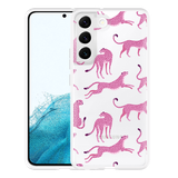 Hoesje geschikt voor Samsung Galaxy S22 - Roze Cheeta's