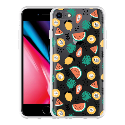 Cazy Hoesje geschikt voor iPhone 8 - Tropical Fruit