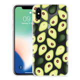 Hoesje geschikt voor iPhone X - Avocado's