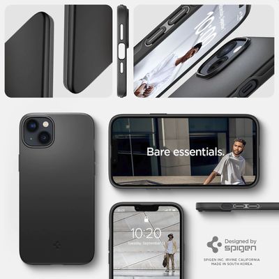 Hoesje iPhone 14 Plus Spigen Thin Fit Case - Zwart