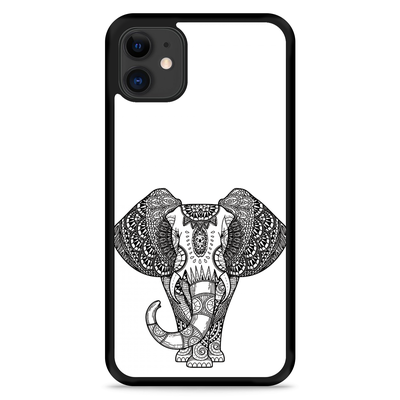 Cazy Hardcase hoesje geschikt voor iPhone 11 - Mandala Elephant