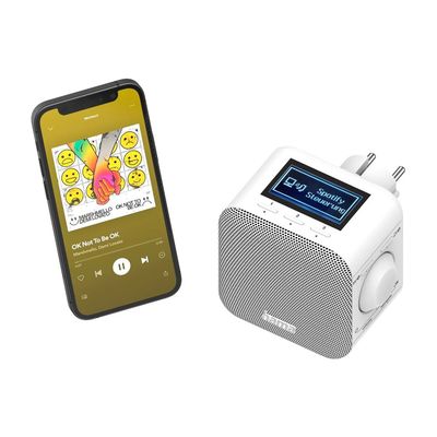 Hama DIR45BT Digitale Radio - DAB/DAB+/Internetradio/Bluetooth/App - PlugIn Radio - Wit
