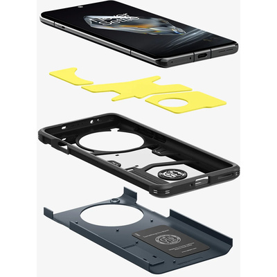 Hoesje geschikt voor OnePlus 12 - Spigen Tough Armor Case - Zwart