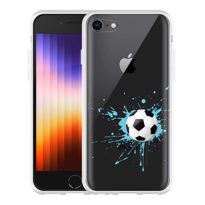Cazy Hoesje geschikt voor iPhone SE 2022 - Soccer Ball