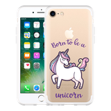 Hoesje geschikt voor iPhone 7 - Born to be a Unicorn