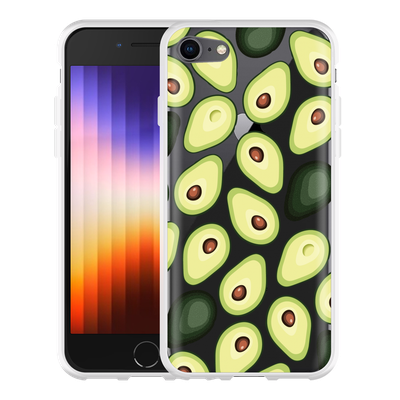 Cazy Hoesje geschikt voor iPhone SE 2022 - Avocado's