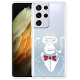 Hoesje geschikt voor Samsung Galaxy S21 Ultra - Smoking Chimp