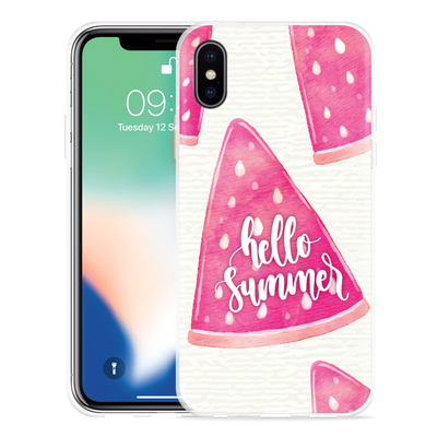 Cazy Hoesje geschikt voor iPhone Xs - Summer Melon