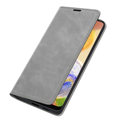 Cazy Wallet Magnetic Hoesje geschikt voor Samsung Galaxy A04 - Grijs